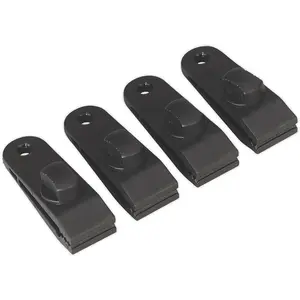 4 PACK Tarpaulin Clip Set - Heavy-Duty Spring Clip - Cover Sheet Clip Eyelet