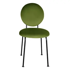 Medallion Upholstered Dining Chair Olive