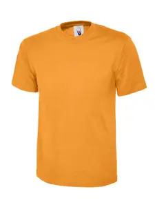 Uneek - Unisex Classic T-shirt - Reactive Dyed - Orange - Size XS