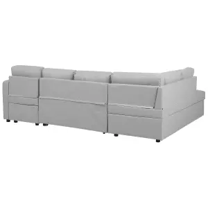 U-Shaped Sofa KARRABO Light Grey