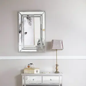 Argente Silver Trim Wall Mirror