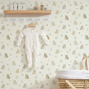 Little Bear Wallpaper In Neutrals