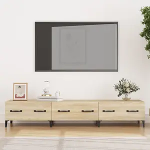 Berkfield TV Cabinet Sonoma Oak 150x34,5x30 cm Engineered Wood