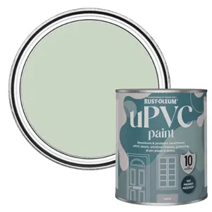 Rust-Oleum Laurel Green Satin UPVC Paint 750ml