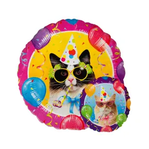 Amscan Cat Foil Balloon Multicoloured (One Size)