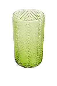 Maison by Premier Fleur Set Of Four Green Highball Glasses