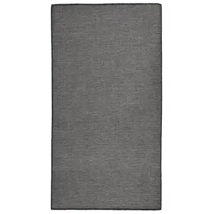 Berkfield Outdoor Flatweave Rug 80x150 cm Grey