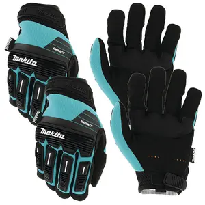 Makita P-84567 Advanced Impact Demolition Gloves Medium 2x Pair