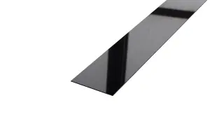 ILCOM decorative profile I 50mm x 2440mm x 0.65mm Black Polished Stainless Steel