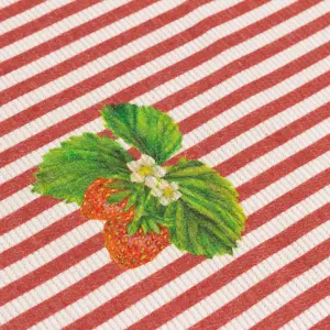 Wylder Nature Strawberry Stripes Indoor/Outdoor Table Runner