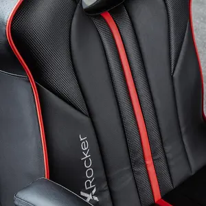 X-Rocker Torque Gaming Chair, 2.1 Audio Console Gaming Seat with Sound Vibration - BLACK / RED