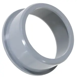 SPARES2GO 50mm Boss Adaptor Solvent Weld Soil Stack Waste Pipe Reducer Push Fit Seal Ring (Grey)