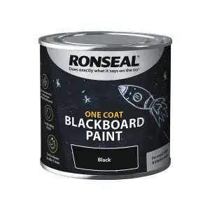 Ronseal One Coat Blackboard Paint Black 250ML