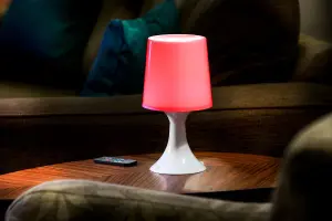 Auraglow Colour Changing LED Table Lamp - with Remote Control - MILLIE