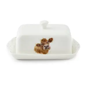 Wrendale Designs Covered Butter Dish (Cow)