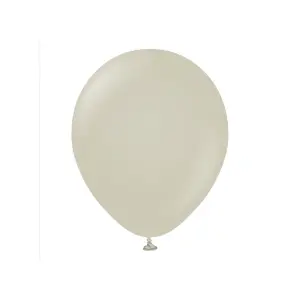 Kalisan Latex Retro Balloons (Pack of 100) Stone (One Size)