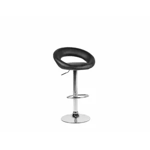 Cartwright Height Adjustable Swivel Bar Stool (Set of 2) Black