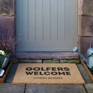 Golfers Welcome Others Beware Doormat (90 x 60cm)