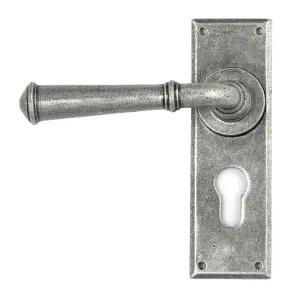 From The Anvil Pewter Regency Lever Euro Lock Set