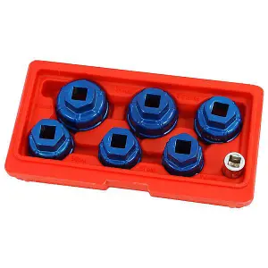 Oil Filter Low Profile Cup Socket Set 7pc 1/2 & 3/8" dr (Neilsen CT4870)