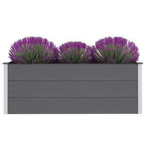 Berkfield Garden Raised Bed WPC 150x50x54 cm Grey