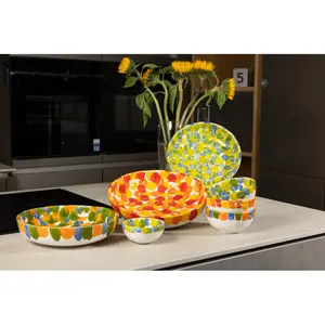 Metro Lane Averionna Dining Bowl (Set of 3) Green