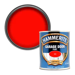 Hammerite Gloss red Gloss Garage door paint, 750ml