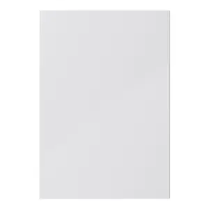 GoodHome Stevia Gloss grey Slab Drawer front, Pack of 3 (H)715mm (W)497mm (T)18mm