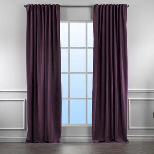 Extra Long & Extra Wide Decorative Curtain Single Panel Purple / 140cm Width x 200cm Drop