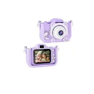 Purple New 5s Mini Cartoon Fun HD Digital Cat Camera