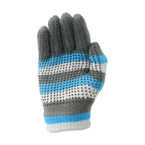 Hy5 Adults Magic Patterned Gloves Blue/Grey (One Size)