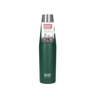 BUILT Stainless Steel Water Bottle Insulated  Sports Green Gym Travel Flask 540ml