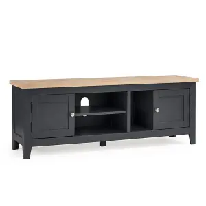 Classic Rustic Dark Grey TV Unit