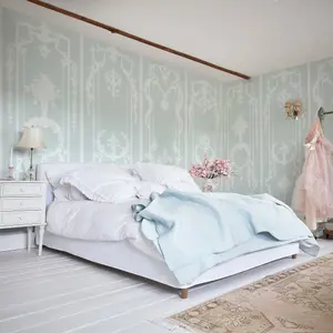 Shabby Chic by Rachel Ashwell Panel Francaise Blue Fixed Size Print to Order Mural