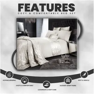 Tomaszewski Polyester Solid Colour Duvet Cover with Pillowcases Grey / Single Duvet Cover + 1 Standard Pillowcase