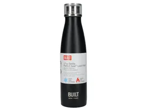 Built 500ml Double Walled Stainless Steel Water Bottle Black