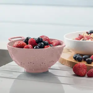 Zeal Premium Melamine Colander, Small 15cm, Rose Pink