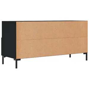 Berkfield TV Cabinet Black 102x36x50 cm Engineered Wood