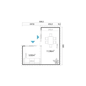 Ruddock 16 x 16 Ft. Log Cabin