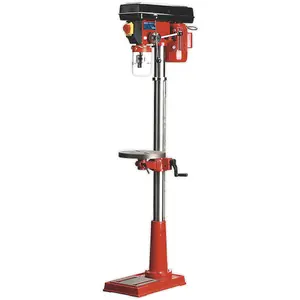 Versatile 12-Speed Floor Pillar Drill with 370W Motor and Safety Features