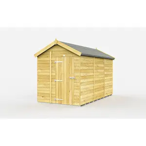 DIY Sheds 7x12 Apex Shed - Single Door Without Windows