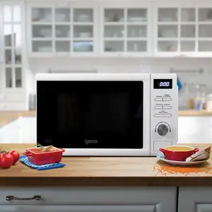 Igenix IGMD0820W Digital Microwave, 20 L, 800 W, White