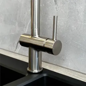 Liquida W19BN Single Lever Pull Out Head Brushed Nickel Kitchen Mixer Tap