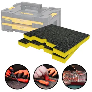 Shadow Foam Inserts for DeWalt TSTAK Drawers (Yellow 30mm)