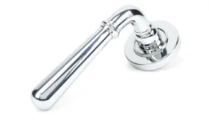 From The Anvil Polished Chrome Newbury Lever on Rose Set (Plain) - Unsprung