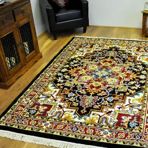 Black Persian Heriz Rug - Dakota