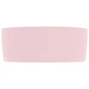 Belfry Bathroom Katha 400mm L x 400mm W Ceramic Circular Sink Pink