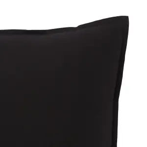 GoodHome Hiva Black Plain Indoor Cushion (L)45cm x (W)45cm