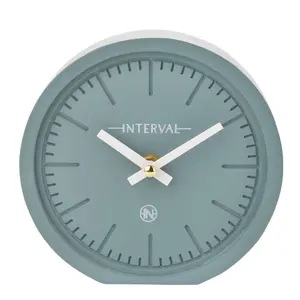 Interval Minimalist Desk Clock 15cm - Teal