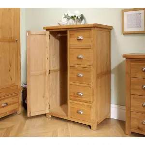 Birlea Woburn 1 Door 5 Drawer Wardrobe Oak